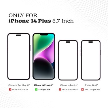 iPhone 14 Plus Clear Shockproof Case Cover with Drop Protection - Tough Build, Scratch Resistant, Wireless Charging Compatible - Clear Pink